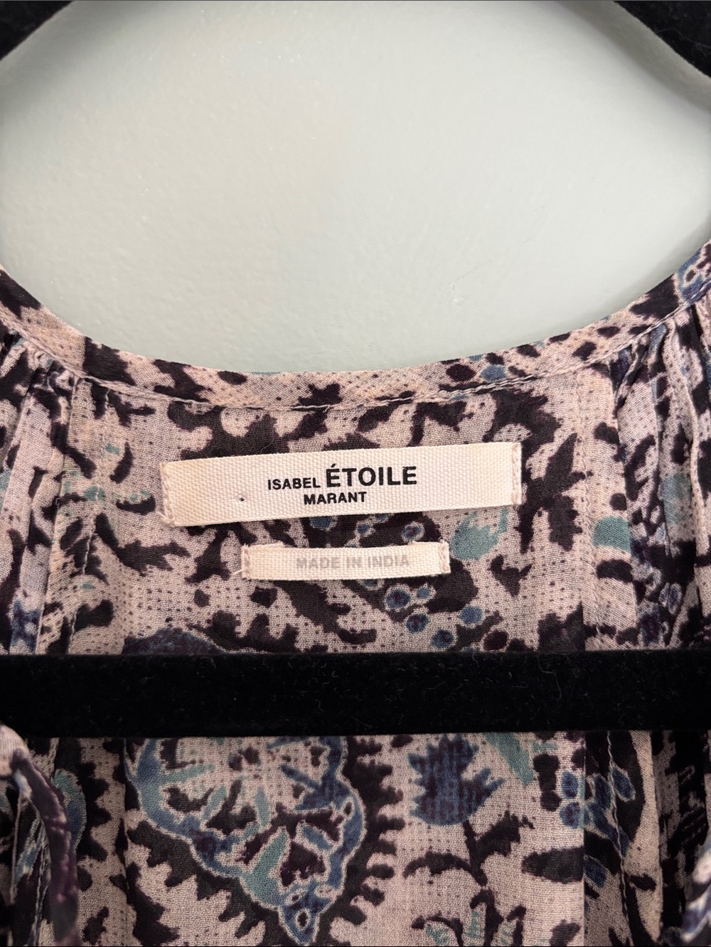 Isabel Marant Etoile Nesyla Short Sleeve Paisley Boho Blouse (Size 38/ US 6) - Picture 3 of 6